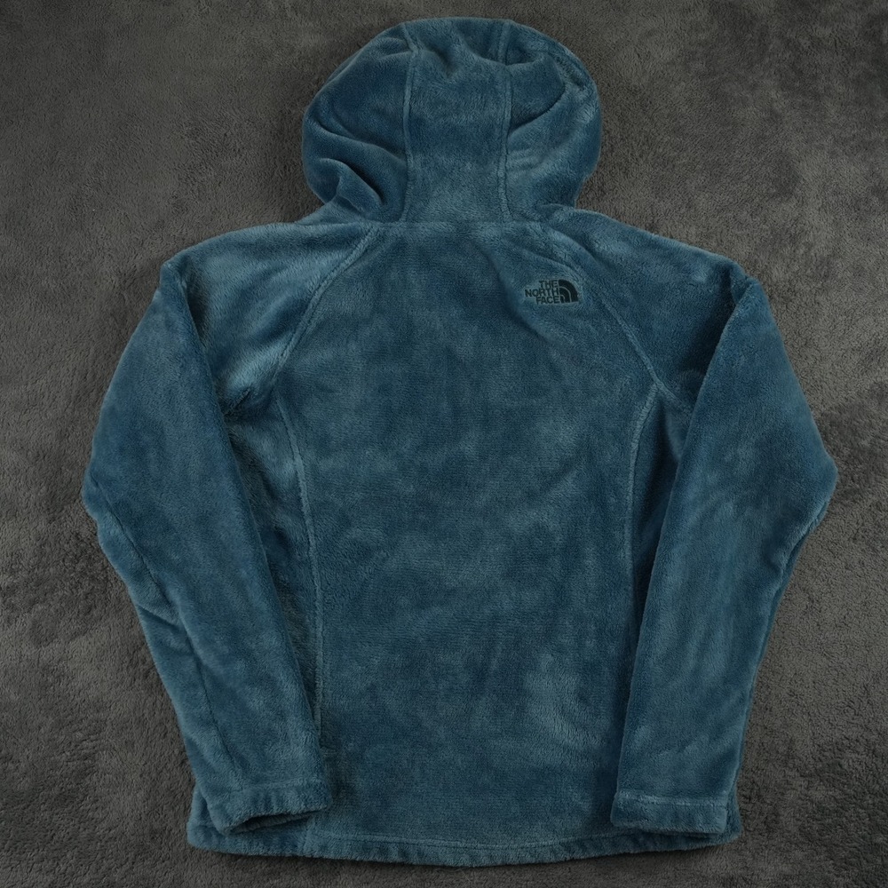 The North Face Bellarine Hoodie Women XS Blue High Pile Fleece Pullover Soft - Picture 3 of 8